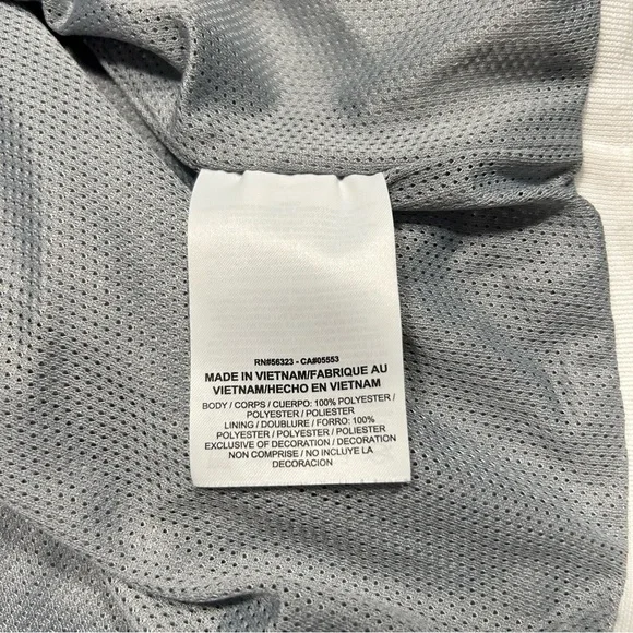 Nike Men's Sportswear Windbreaker Hooded Jacket White Black Grey Size Large - Picture 5 of 8